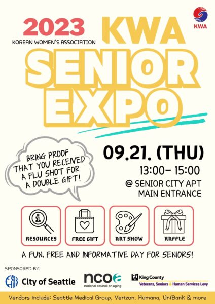 2023 Senior Expo FW Event poster English